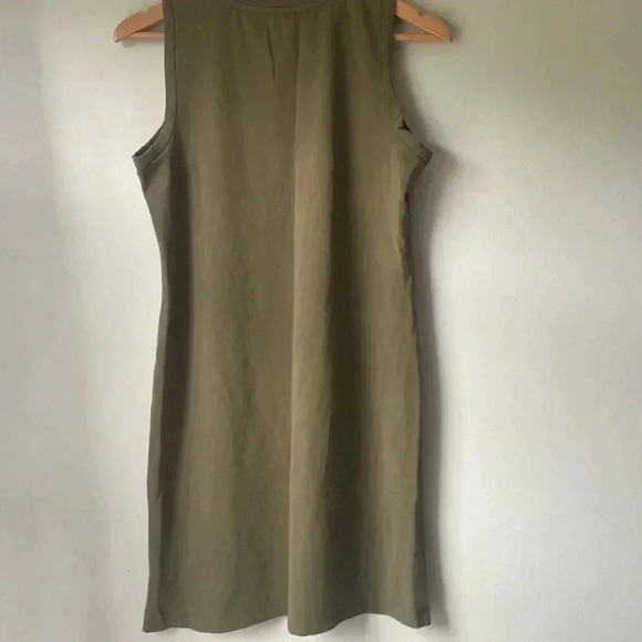 Calvin Klein sleeveless olive green dress size M - Picture 4 of 5